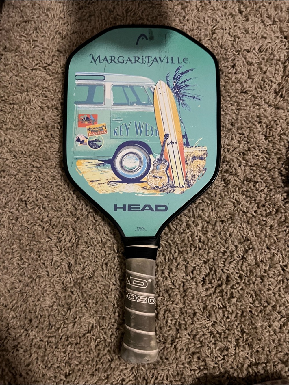 HEAD Margaritaville Surf Graphic Pickleball Paddle - Teal, Yellow